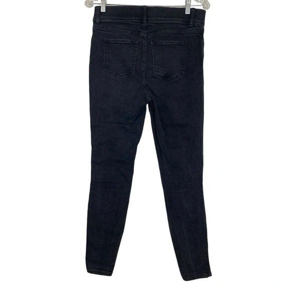 Spanx Black Skinny Jeans Ankle 20278T Pull On Stretch Size  Women’s Medium Tall - Picture 2 of 9